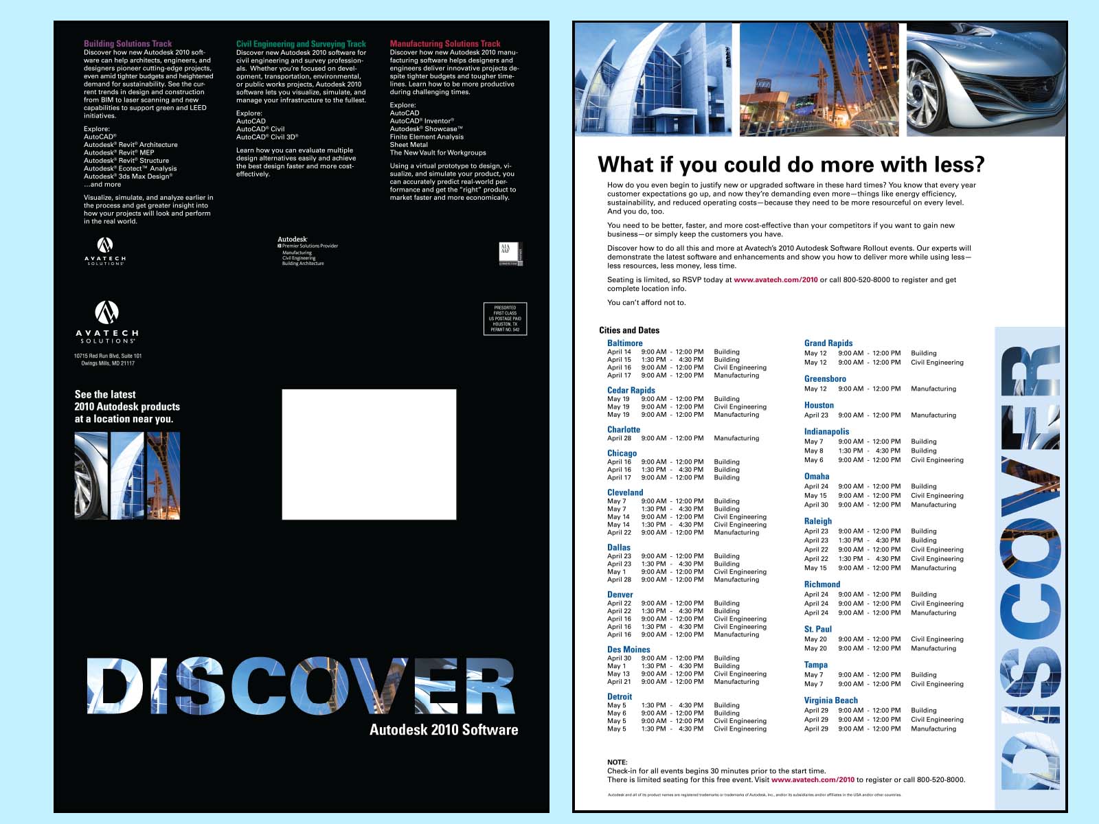 Avatech Discover Trifold Mailer